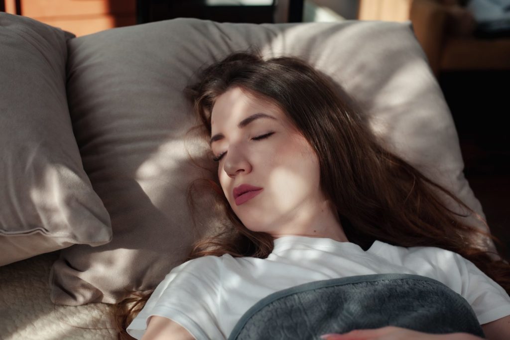 False Awakenings Woman asleep during daylight hours